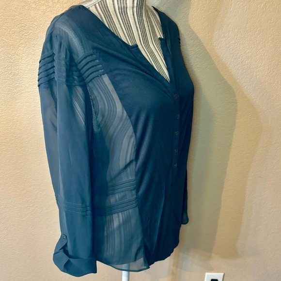 Gentlefawn Top Medium Black Grey Lightweight Viscose Super Soft Long Sleeves - Picture 5 of 15